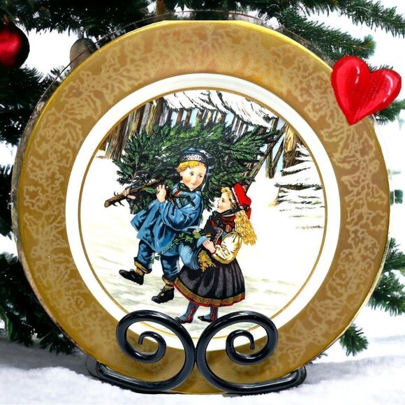 The Ghent Collection l “Bringing In The Tree” l Plate 1261 l First Issue 1979 - Picture 1 of 8